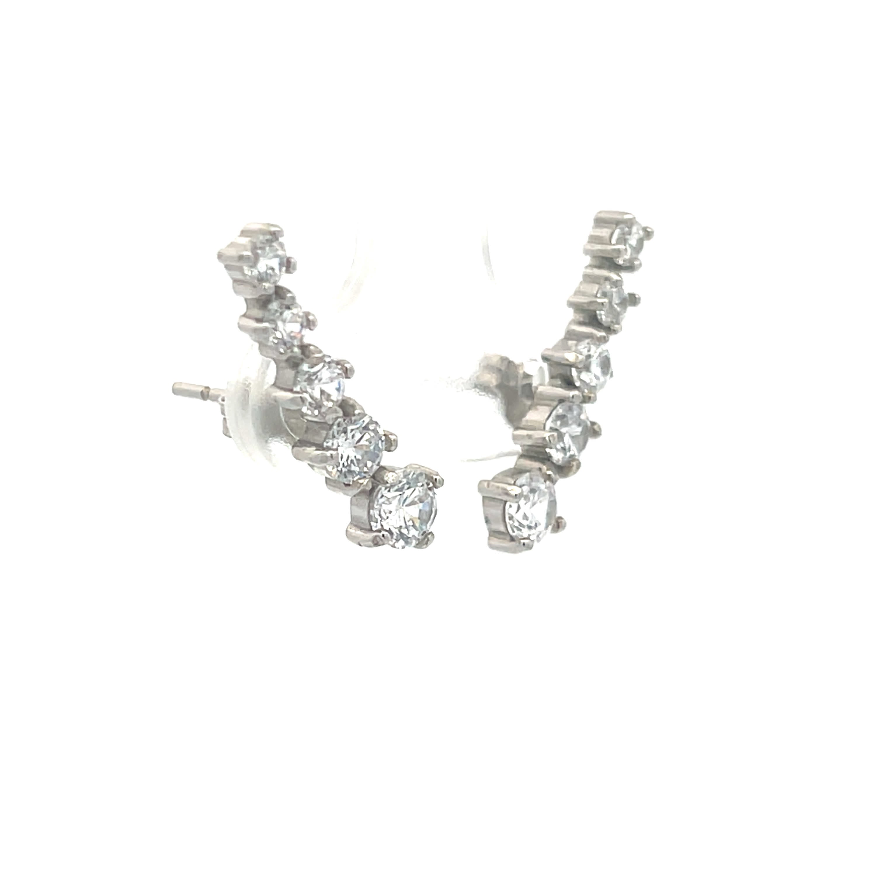 Four stone Ear studs